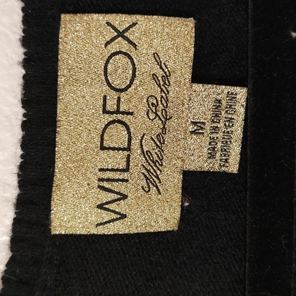 Wildfox No. 9 Black Pullover V-Neck Gold Sequins Size M - Picture 6 of 7